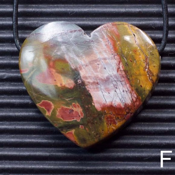 Red Creek Jasper Heart Pendants - Picture 5 of 5
